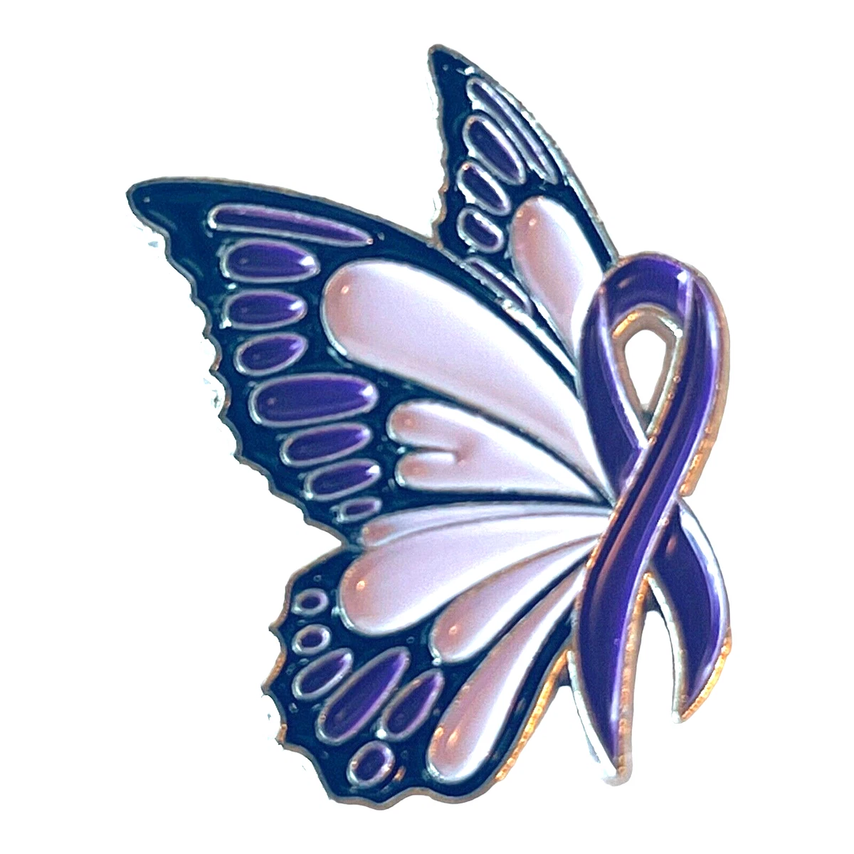 Purple butterfly brooch deals