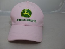 JOHN DEERE LADIES PINK Embroidered CAP HAT RN 114640 100 Cotton