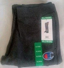 Champion Joggers Youth XL 18/20 Grey Running Workout Sweatpants Boys 31