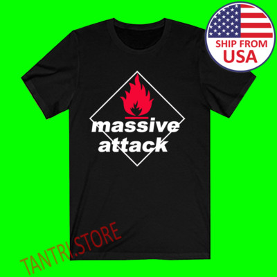 Massive Attack Men's Black Size S to 3XL