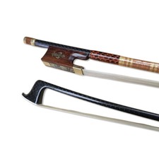 Violin Bow 4/4 Carbon Fiber with Snakewood Frog Natural Bow Hair Well balanced