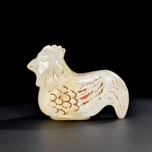 Rare Chinese Jade Chicken the Qing dynasty (1644-1911)