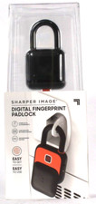 1 Count Sharper Image Digital Fingerprint Padlock Stores Up To 10 Fingerprints