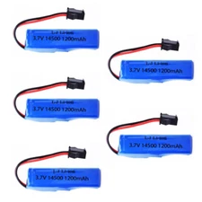 3.7V 1200mah Battery 14500 + charger For Q9 Q10 RC Stunt Dump Car Toy Accessory