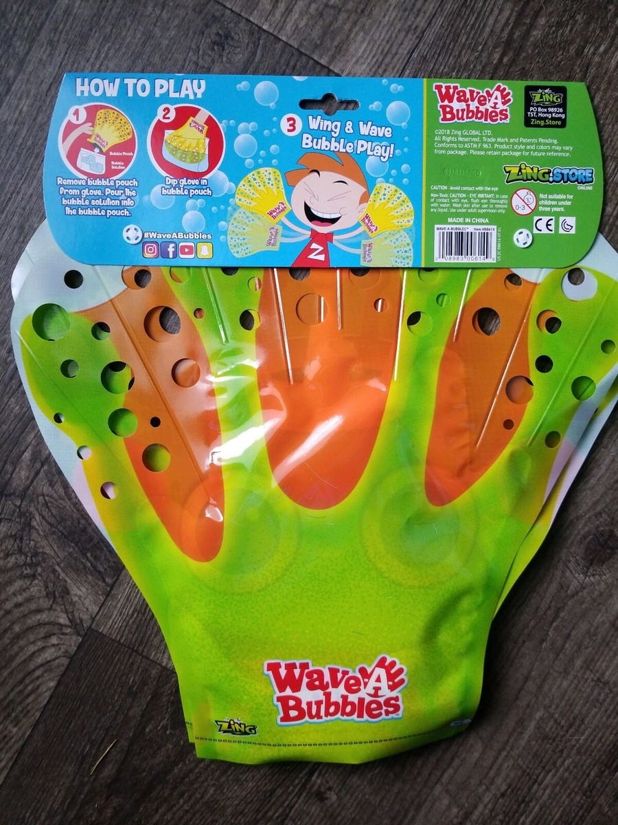 Zing Wave-A-Bubbles Package of 2 Hours Of Bubble Fun! Dinosaur