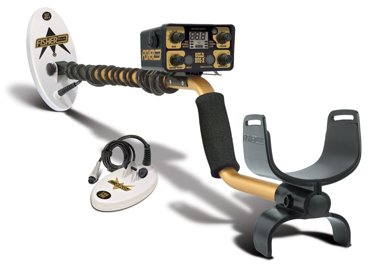 Fisher Gold Bug-2 Metal Detector with 10 inch and 14 inch