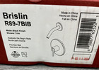 Pfister R89-7BIB Brislin Trim Less Showerhead Matte Black*READ*