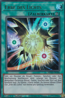 Yu-Gi-Oh MP22-DE186 Erbe Des Lichts 1 Aufl. Ultra Rare NM