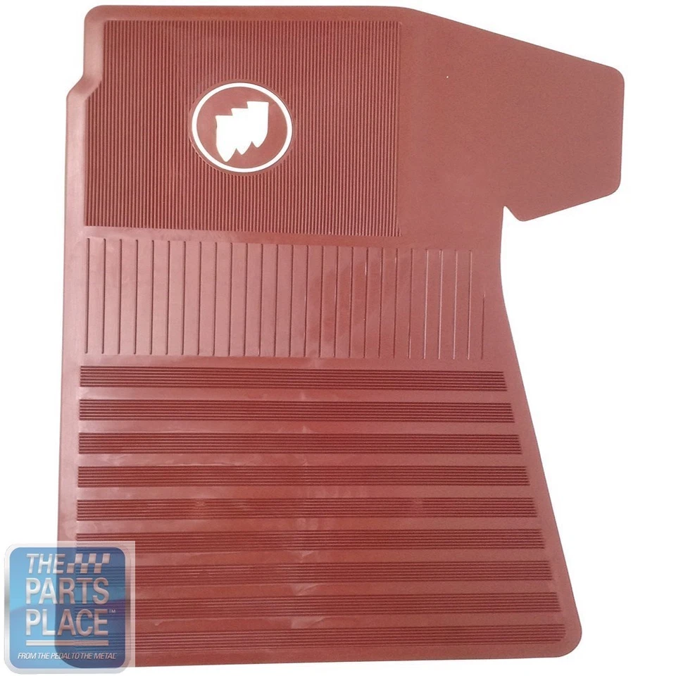 61-75 Buick Skylark / GS / Wildcat / Electra - 4 Rubber Floor Mats Set - Red - Image 2 of 4