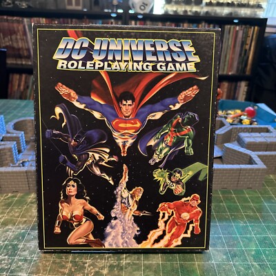 DC Universe Boxed Set West End Games WEG RPG NOT COMPLETE READ DESC