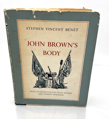 VTG 1954 John Browns Body Stephen Benet Illustrated Epic Poem Civil War HC DJ