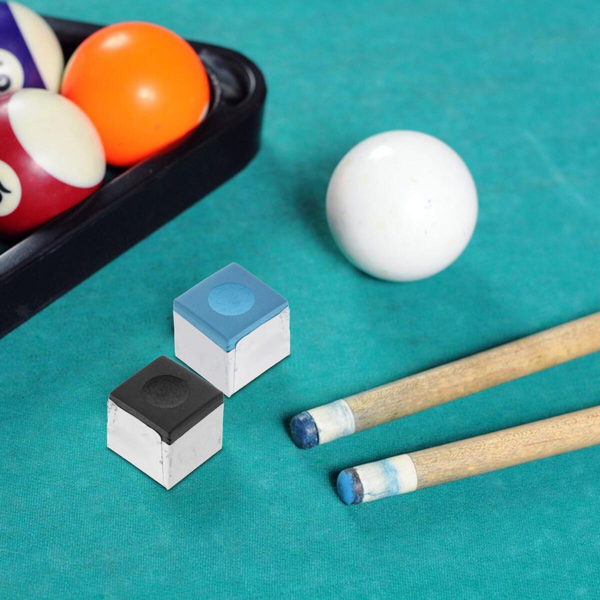 12x Cubes de craie de queue de billard Cubes de craie de piscine pour  tournois