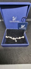 Image of Genuine Swarovski Silver Tone Faux Pearl/ Crystal Necklace
