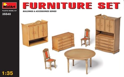 Miniart 35548 - 1/35 Möbel Set / Furniture Set - Neu