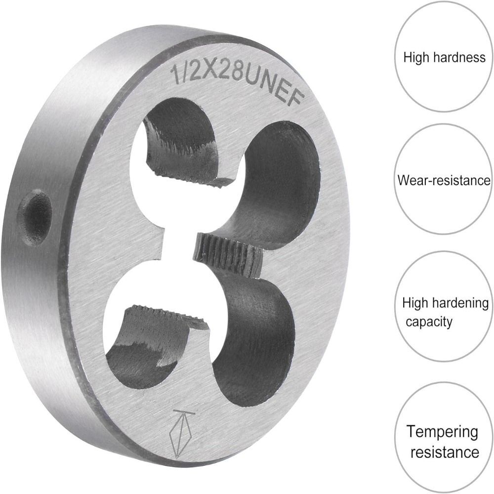 Adjustable 20mm Dies 0.8" Diameter Round Die Stock Holder Handle Round