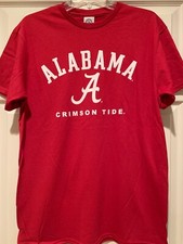 Alabama A Crimson Tide T-SHIRT Youth Short Sleeve Cardinal Red