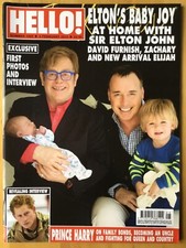 HELLO! MAGAZINE #1262 - 4 FEBRUARY 2013 - ELTON’S BABY JOY - PRINCE HARRY
