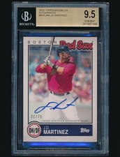2020 Topps Brooklyn Collection Autograph J.D. Martinez jd auto BGS 9.5 /75