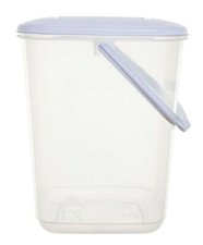10L Clear Food Canister Storage Tub Kitchen Caddy Food Box With Handle & Lid