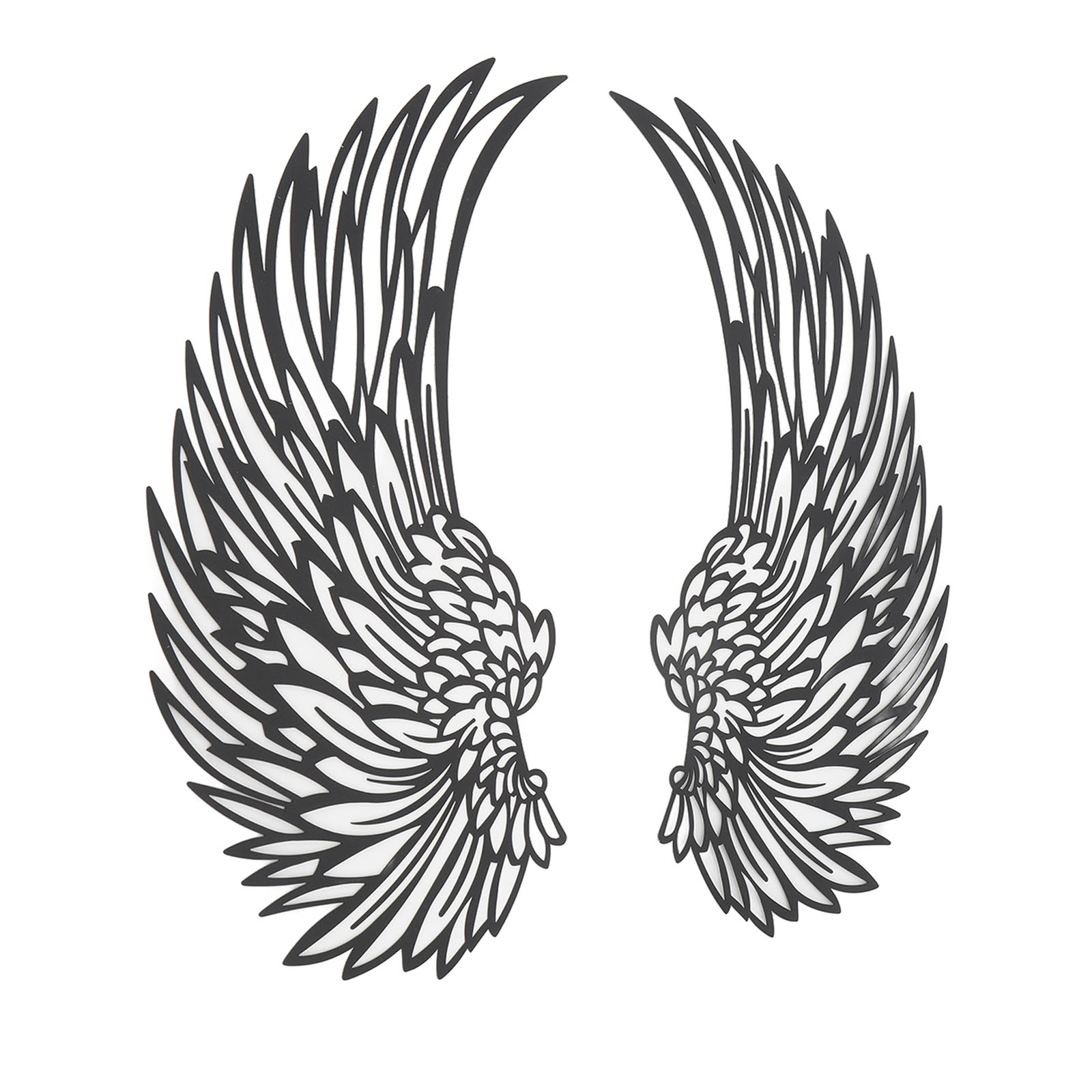 Metal Angel Wings Wall Decor LED Lights Large Angel Wings Wall Art For