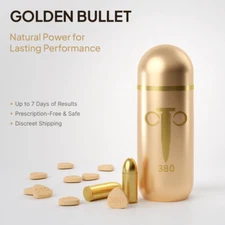 Golden Bullet - Best Enhancement, Male Supplement, SexPills for Men ALL NATURAL
