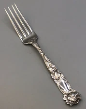 Bridal Rose by Alvin Sterling Silver individual Luncheon Forks 6.75"