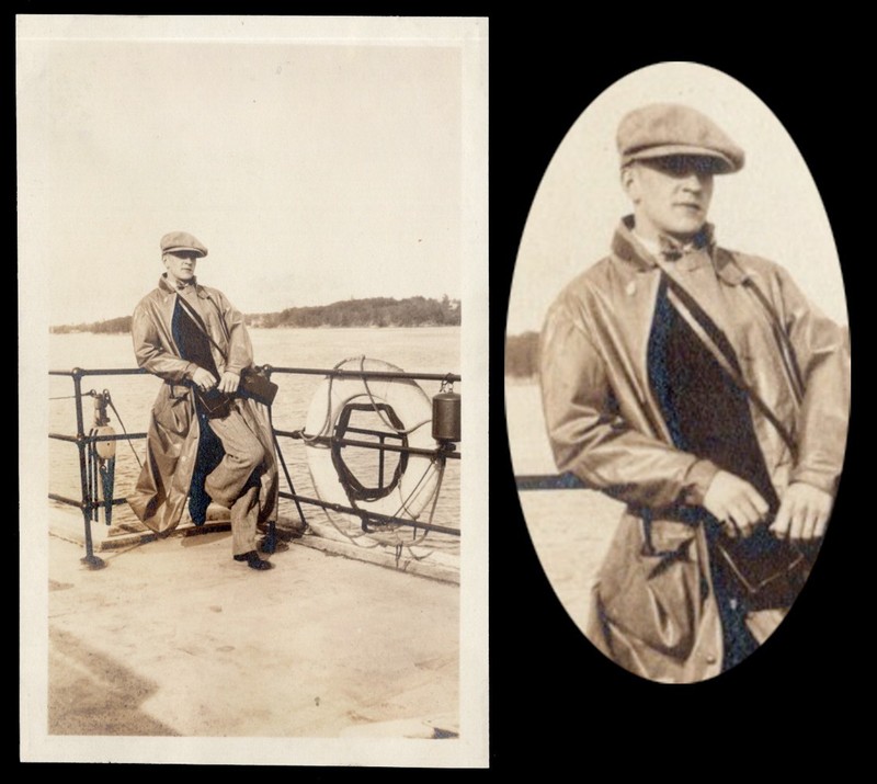 COCKY SEXY METROSEXUAL MAN POSES HOT at GAY RIVER ~ 1930s PHOTO