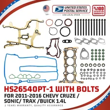HS26540PT-1 Head Gasket&Bolts Set Fit For 2011-2021 Chevy Cruze Sonic Trax Buick
