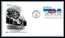 US FDC # U587 15c Auto Racing Artcraft   1978, 9g852