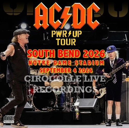 AC/DC South Bend 2026 Angus Young Brian Johnson 2CD