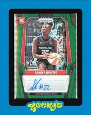 Saniya Rivers - 2025 Prizm WNBA - Signature Prizm Green Auto - Rookie