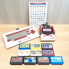 Nintendo Family Basic with Famicom console & 10 games Japan *US DUTY PAID B910