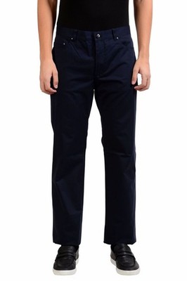 Versace Collection Navy Blue Men's Classic Straight Leg Jeans Size 30 31 38