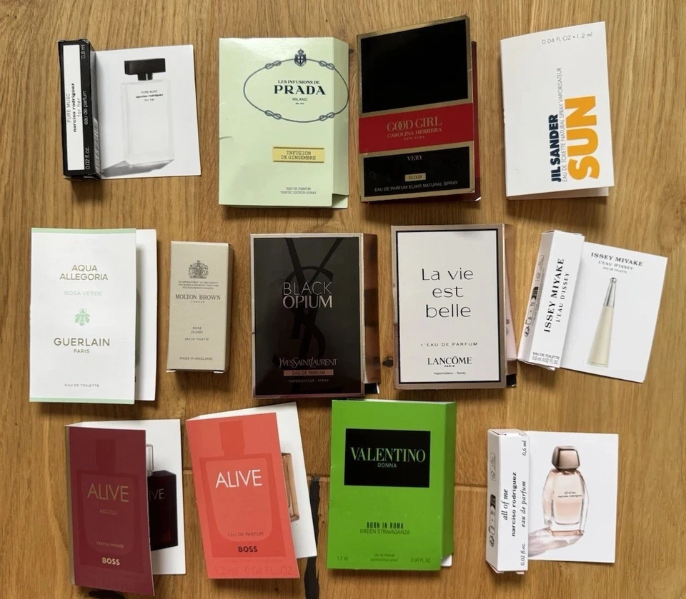 Parfüm Proben YSL, Boss, Guerlain, Valentino , Lancome, Prada, Narciso Rodriguez