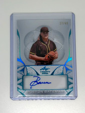 BOSTON BATEMAN 2024 Leaf Trinity Clear Platinum Foil Auto Prospect RC /49