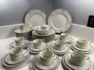 Sango Bridal Rose 1036 Japan Fine China Dinnerware Set 46pc Floral Vintage
