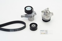 Continental Ctam Wasserpumpe + Keilrippenriemensatz U.A. FüR Nissan, Renault