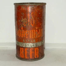 Old Bohemian long opener OI beer can