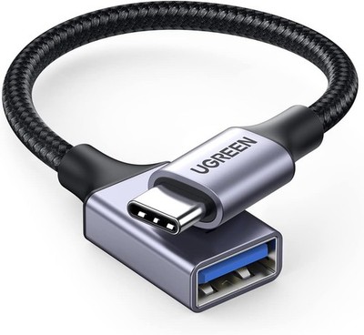 UGREEN USB C OTG Adapter USB C Stecker auf Buchse für iPhone iPad Mac Grau