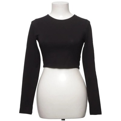 Nelly, Crop Top, Größe: S, Keep it Simple Crop, Schwarz, Baumwolle/Elasthan #zSV