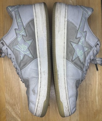 A Bathing Ape (BAPE) ''Text Grey'' BAPE STA sneaker size 11 
