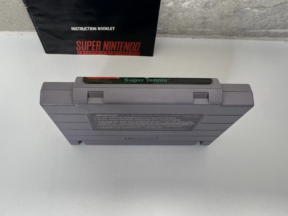 Super Tennis - Super Nintendo Entertainment System - SNES Cartridge & Manual - Image 4 of 4