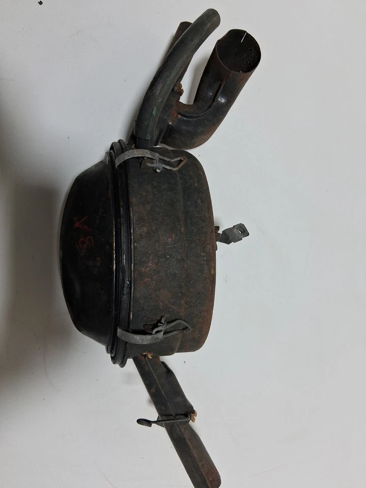 1967 1968 Volkswagen VW Tipo 1 Bug Beetle filtro de purificador de ar de banho óleo vintage original de fábrica - Imagem 3 de 4