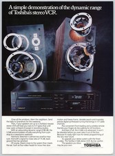Toshiba V-S46 Stereo VCR Hi-Fi Specs Digital Wayne NJ 1985 Vintage Print Ad