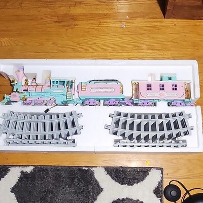 Nexco The Sugar Plum Princess Holiday Train Set Christmas Pink Aqua Purple Gold