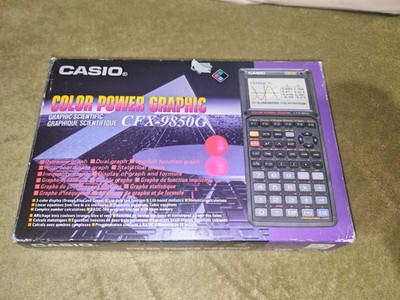Casio CFX-9850G grafischer wissenschaftlicher Taschenrechner 32KB Speicherbox Handbuch (28)