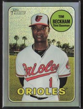 2018 Topps Heritage #THC-616 Tim Beckham Chrome Purple Refractor