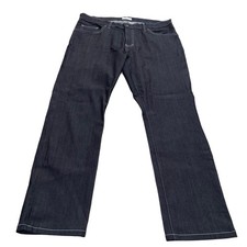 Tom James X Blue Delta USA Made Jeans Mens 36x28 Raw Dark Indigo Straight