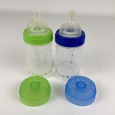 Playtex Baby Nurser Bottles Drop Ins Liners Clear Nipples Caps Lot Vintage  90s