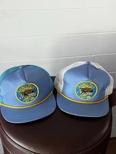 Vintage 2000 & 2001 Sun N Fun Hat Fly In Aviation Lakeland Florida Lot of 2 USA